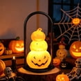 thumbnail image 5 of Halloween Decorations Savings, Tarmeek Halloween Pumpkin LED Candle Flameless Candle Orange Plastic Glow-in-the-Dark Spooky Light Party Decor for Home Tabletop Standard Size Pumpkin Themed, 5 of 5