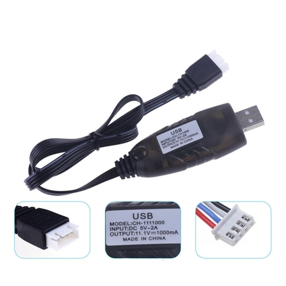 GJX 1Pcs 3S 11.1V 2000Mah Li Ion Battery with Sm-2P Plug Connector and Usb Charging Cable, Suitable for Airsoft Gel Water Droplet Blaster Air Gun Gel Ball Shock Wave Replacement Battery
