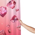 thumbnail image 5 of Pink Crystal Shower Curtain 72X72In For Bathroom, Waterproof Fabric Quick Dry Soft Decoration Set, 5 of 5