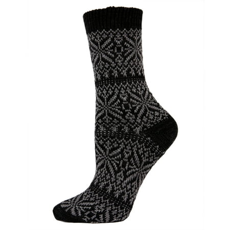Legmogue Women's Traditional Cozy Snowflake Crew Socks - Womens - Female