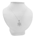 thumbnail image 3 of Diamond Snowflake Pendant Necklace in .925 Sterling Silver on an 18 inch Chain, 3 of 3