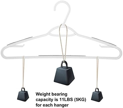 30 Pack Bendable Plastic Hangers Light-Weight Non-Slip Clothes/Suit Hangers(Grey)