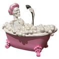 thumbnail image 1 of Bathing Skeleton Bathtub Decor Ornament–Quirky Halloween & Gothic Style Home, 1 of 5