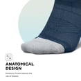 thumbnail image 4 of Feetures Elite Light Cushion Mini Crew Sock - Sport Sock with Targeted Compression - Blue Bounce , Medium (1 Pair), 4 of 7