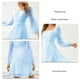 thumbnail image 5 of Vestido de color sólido, vestido de manga larga de malla, vestido de manga larga de malla, vestido con cremallera lateral, materiales ecológicos, 5 of 6