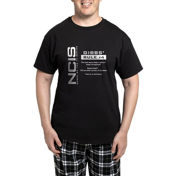CafePress - Ncis Gibbs' Rule #4 Men's Dark Pajamas - Men's Dark Loose Fit Cotton Pajama Set