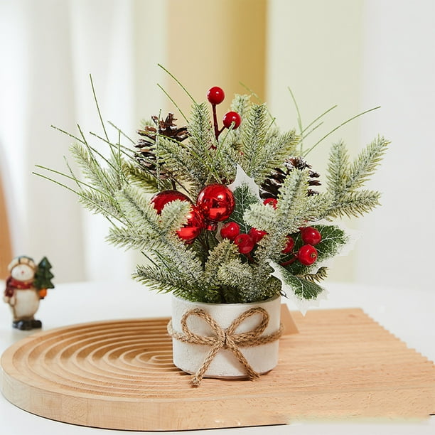 Small Christmas Tree Desktop Christmas Tree Bonsai Christmas Decorations