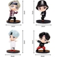 thumbnail image 2 of Liangnv 7 piezas Bts Cake Toppers posición de pie personajes conjunto de figuras de acción juguetes Cake Toppers para Bts suministros de fiesta de cumpleaños - -, 2 of 5