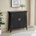 thumbnail image 4 of Leick Home 10001-SL Mission Foyer Cabinet Hall Stand, Made with Solid Wood, for Living Rooms, Entryway, Office, Slate Black Finish, 4 of 21