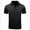 Black, variant on Inleife Mens T-Shirts Clearance, Men Casual Fashion Solid Color Short Sleeve Turn-down Collar Zipper Shirt Blouse