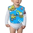 thumbnail image 6 of Bingfone Mess-Proof Baby Bib - Waterproof Bib For Baby Boy Or Girl With Food Catcher Pocket, Unisex-Cute Car Cartoon, 6 of 8