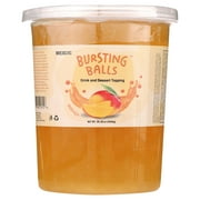 BREXONIC Bursting Boba Pearls Mango Tapioca Pearls for Bubble Tea & Desserts, 2 Lbs