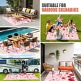 thumbnail image 3 of Pink Valentine's Day Outdoor Rug 5x7 Ft, Non Slip Washable Area Rug, Romantic Love Heart Patio Rugs Carpet Runner, Large Floor Mat for Indoor/Outdoor Deck Porch Camping, 3 of 8