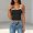 Black, variant on 2026New Women's Y2k Tank Top Buckle Scoop Neck Sleeveless Ribbed Fitted Going Out Tops Streetwear Festival Outfits(Grey,M)