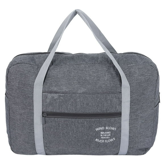 Foldable Storage Bag for Hassle-Free Luggage Carrying Light Gray Travel Tote