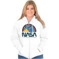 thumbnail image 3 of NASA Vintage Retro Space Shuttle Zip Up Hoodie Men's Women's Brisco Brands L, 3 of 6