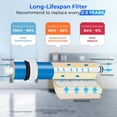 thumbnail image 4 of iSpring Greatwell Membrana de Ósmosis Inversa 75 GPD 11.75” X 1.75”, Reemplazo Compatible con Sistema de Filtración de Agua para Beber Bajo Fregadero Estándar RO, MC7, 4 of 5