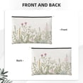 thumbnail image 3 of Fotbe Herbs and Wildflowers Reusable Cosmetic Bag Makeup Bag for Women Large Travel Cosmetic Pouch Girls' Make Up Organizer, 3 of 8