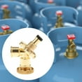 thumbnail image 2 of Aymzbd Propane Splitter in 2 Outlet Easy to Install 2 Way Tee Connector for Heater RV Gold, 2 of 9