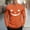 Orange, variant on FDGIU Men's Halloween Graphic Tees Men Fashion Casual Print Sports Long Sleeves Round-Neck Blouses Shirts Casual Shirts