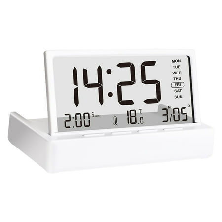 BQBQERT Foldable Digital Alarm Clock with Temperature Date Display, Snooze Timer & Energy Efficient photo BQBQERT Foldable Digital Alarm Clock with Temperature Date Display, Snooze Timer & Energy Efficient