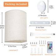 ANTOTEN Dimmable 2-Light LED Bedroom and Living Room Wall Sconce (2 Count)