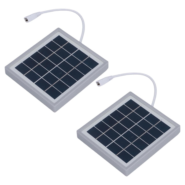 Cargador De Panel Solar, 2 Piezas Panel Solar Portátil Para Viajes De Camping Al Aire Libre Para Teléfonos Móviles Reproductores De MP3 Dispositivos MP4