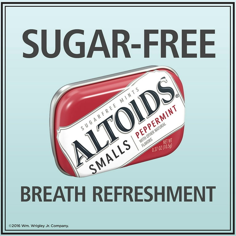 Altoids Smalls Peppermint Breath Mints 0.37oz Tin Pack of 9 (209-00486)