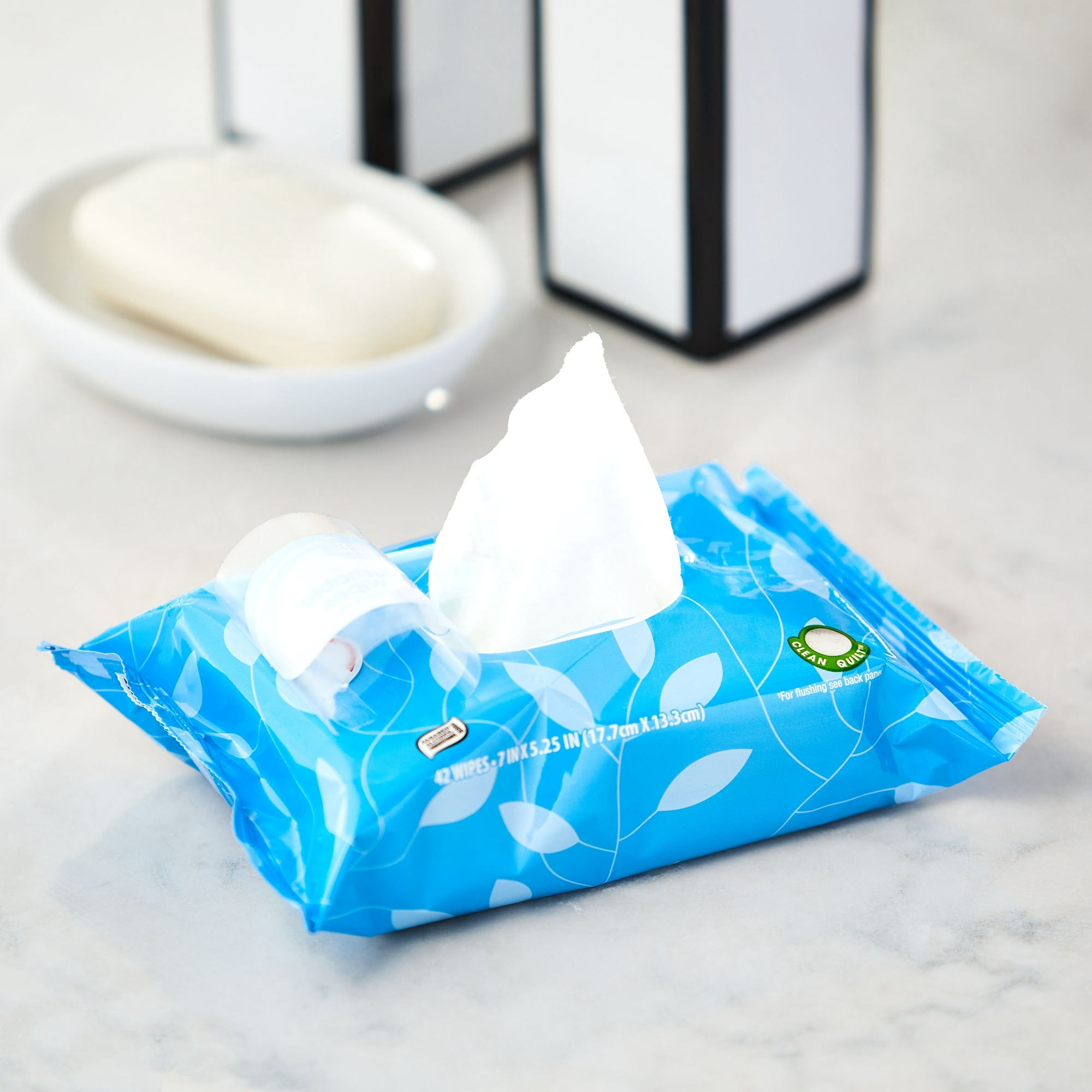 Fresh Scent Flushable Wipes, 10 Resealable Packs, 420 Total Flushable