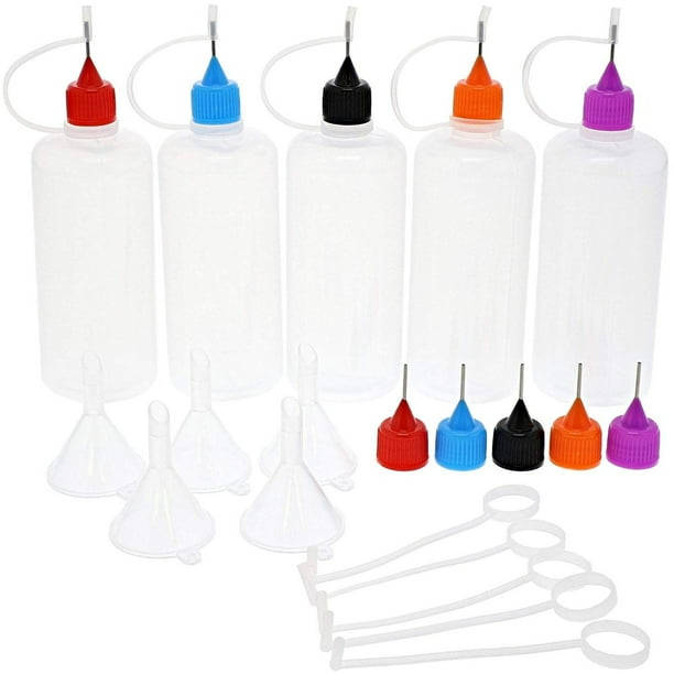 15 Piece Kit Precision Needle Tip Clear Applicator Bottles Walmart
