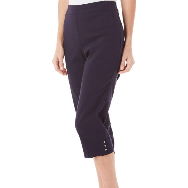 womens petite pull on capris