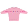 thumbnail image 6 of Toddler Girls' Long Sleeve Pullover Crewneck Sweatshirt Letter Print Hoodless Sweatshirt Fall Fashion Clothing Size 4-5T , Pink, 6 of 6