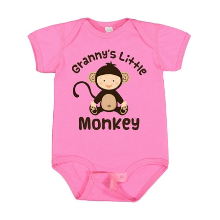 

Inktastic Granny s Little Monkey Gift Baby Boy or Baby Girl Bodysuit