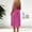 Hot Pink, variant on Midi Sun Dresses Women Summer Sleeveless Brown Slip Dress Beach Open Back Loose Fit Cut Out Crew Neck Dresses