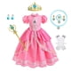 thumbnail image 2 of Vestidos COS para niños Vestidos de princesa rosa Falda de manga corta para niños, 2 of 6