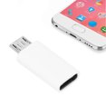 thumbnail image 3 of Adaptador typec hurbra A micro usb masculino adaptador convertir conector carga rápida blanca, 3 of 7
