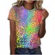 thumbnail image 2 of Fiudx Camisas de Mujer Tops con Estampado de Moda para Mujer, Blusa de Manga Corta, Camisetas Divertidas con Cuello Redondo, 2 of 4
