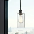 thumbnail image 2 of 616-1P-AB-G802 Innovations Lighting Clymer - 1 Light Cord Hung Mini Pendant In Modern Style-9.63 Inches Tall and 3.88 Inches Wide-Antique Brass, 2 of 7