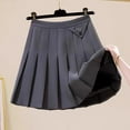 thumbnail image 2 of THDHVS Uniform Skirts for Girls,Girls Skorts,Toddler Girls Pleated Skirt Baby Girls Uniform Skirt Built in Shorts Tennis Casual Skorts for Little Kid Gray 7-8 Years, 2 of 5