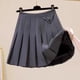 thumbnail image 2 of Odeerbi Niñas de Cintura Alta Falda Plisada Arco Color Sólido Falda Uniforme de La Escuela, 2 of 7