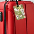 thumbnail image 5 of Unicorns Playing Cute Faux Leather Travel Luggage Tag, 5 of 7