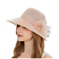 thumbnail image 3 of Kcolen Women Tea Party Hat Elegant Women's Wide Brim Sun Hat for Beach Wedding Bridal Shower and Summer Dress Occasions, 3 of 7