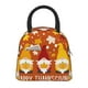 thumbnail image 1 of Fotbe Happy Thanksgiving Three Gnomes Bolsa de Almuerzo con Estampado, Lonchera Aislada, Contenedor de Comida Reutilizable Tipo Cooler a Prueba de Fugas, 1 of 6