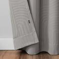 thumbnail image 3 of Umbra Ulysses Wave Geometric Light Filtering Grommet 84 in Long x 50 in Wide Curtain Panel, Cement, 3 of 5