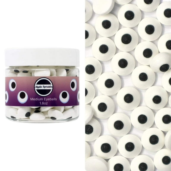 Mystic Sprinkles Candy Shapes Medium Eyeballs 1.8oz