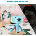 thumbnail image 7 of PURULU Kids Camera with Flip-up Lens for Selfie & Video, HD Digital Camera with 32GB SD Card, Ideal for 3-8 Years Old Girls Boys on Birthday Christmas Party as Gift(Blue）, 7 of 7