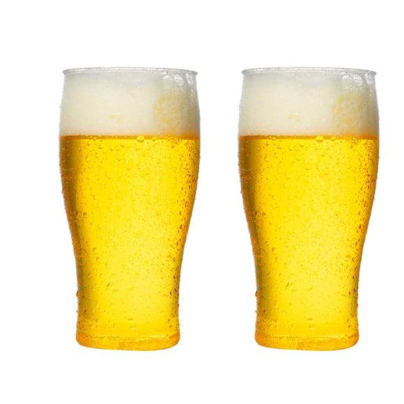 Host Beer Glass, Freezer Gel Chiller Double Wall Plastic Frozen Pint Glass