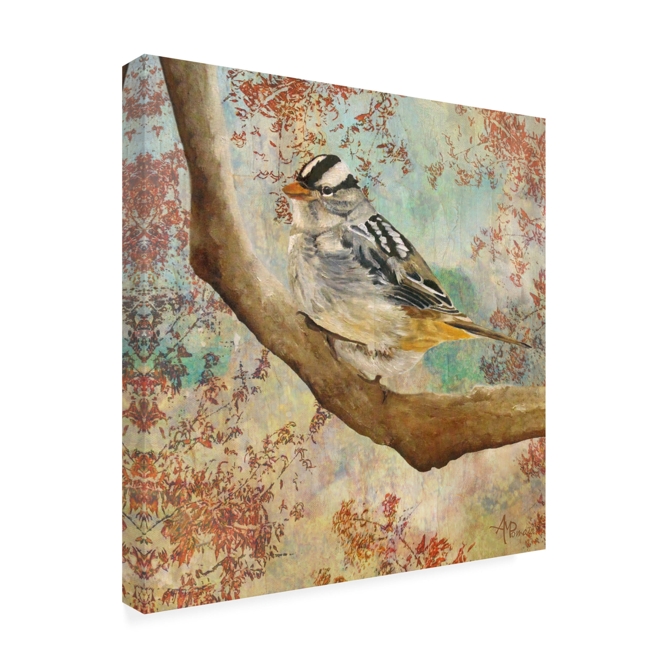 Canvas Wall Art - Angeles M. Pomata 'Autumn Sparkles' Wall Art for Living Room, Bedroom, or Office Décor by Trademark Fine Art - 14 x 14 Inches