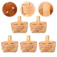 thumbnail image 4 of FRCOLOR Basket Toys 5Pcs Mini Basket Decors Handmade Bamboo Baskets Festival Gift Packing Basket,2.36"X1.97"X1.97", 4 of 10