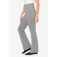 thumbnail image 2 of Woman Within Plus Size Stretch-Cotton Knit Pull-On Bootcut Leggings, 2 of 6